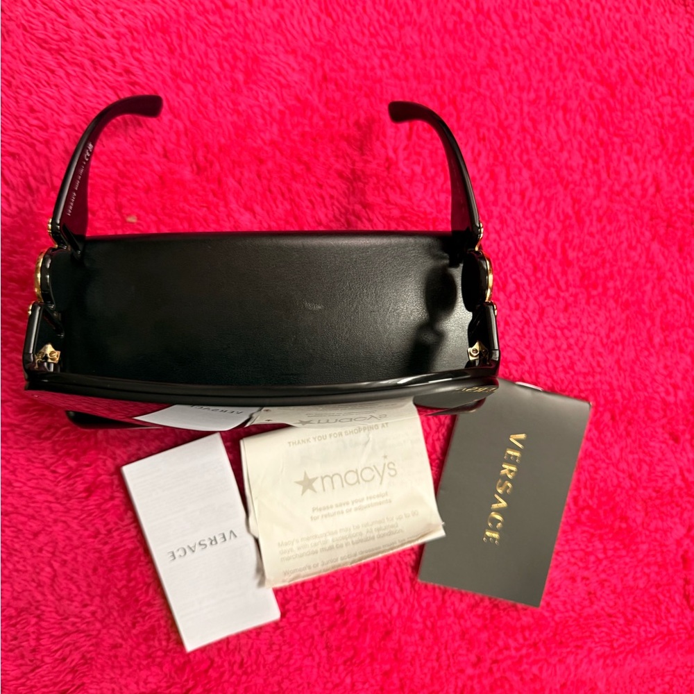 Versace Black and Gold Sunglasses - Picture 5 of 15